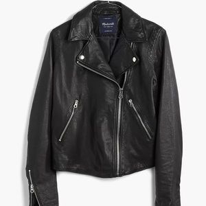 Madewell Washed Leather Motorcycle Jacket